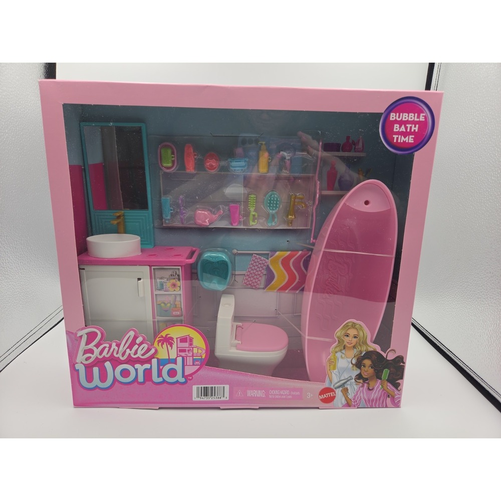 Barbie World Bubble Bath Time Set HYR09 - Brand New! - Ships Fast!